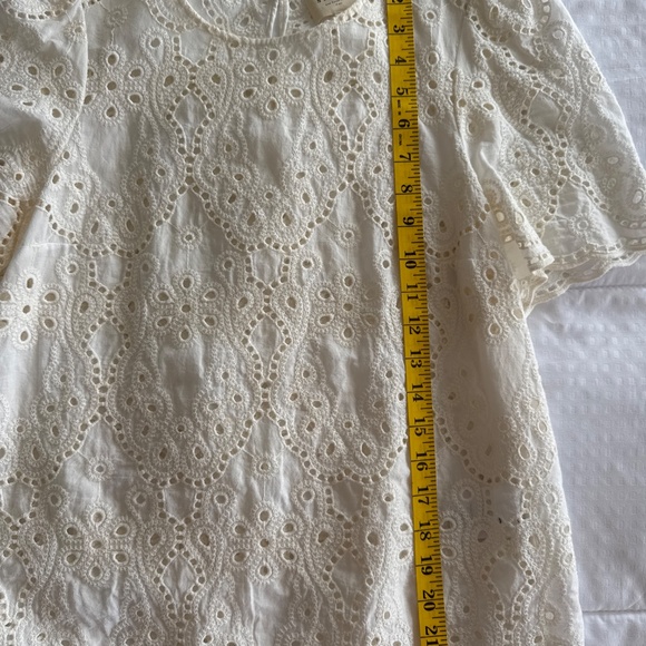 Sezane Annabelle Blouse Ecru - Size 6 - Picture 6 of 8